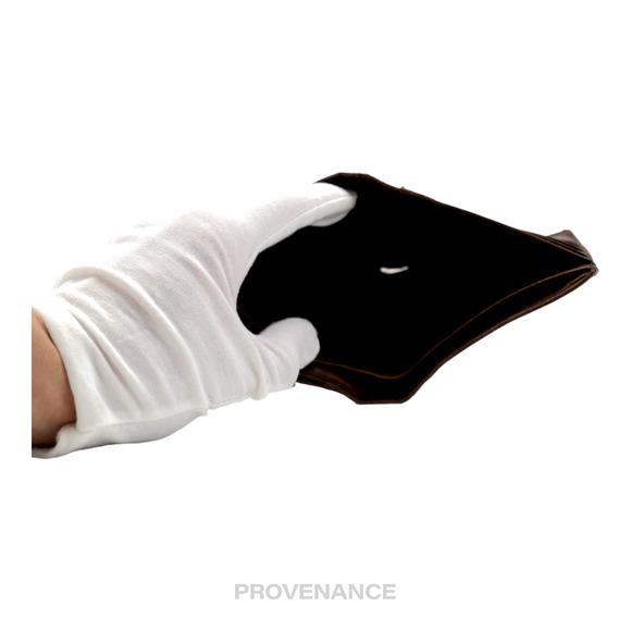 🔴 Gucci Trifold Wallet - GG Canvas Brown - Picture 7 of 11